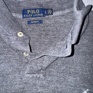 Polo by Ralph Lauren Gray Cotton Polo Shirt
